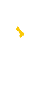 Sverigekarta med Strömsunds kommun.