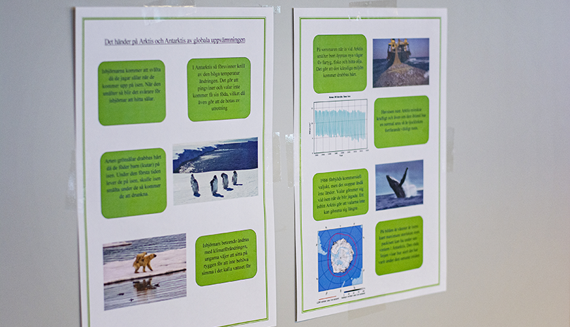 Affisch med information