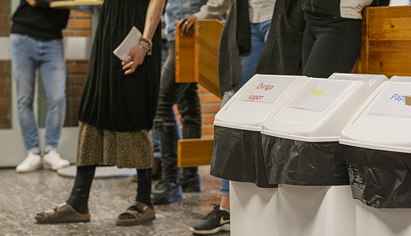 invigning av nya återvinningskärl